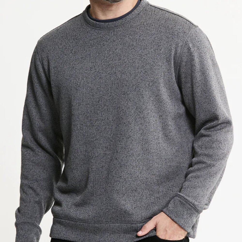 JACHS New York | Sweatshirt Mens Gray Crewneck Fleece Outdoor NWT, size XXL